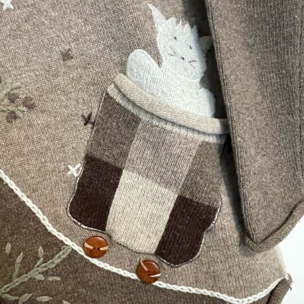 Rene Derby Lambswool Grandma Farm Sweater - Picture 3 of 5